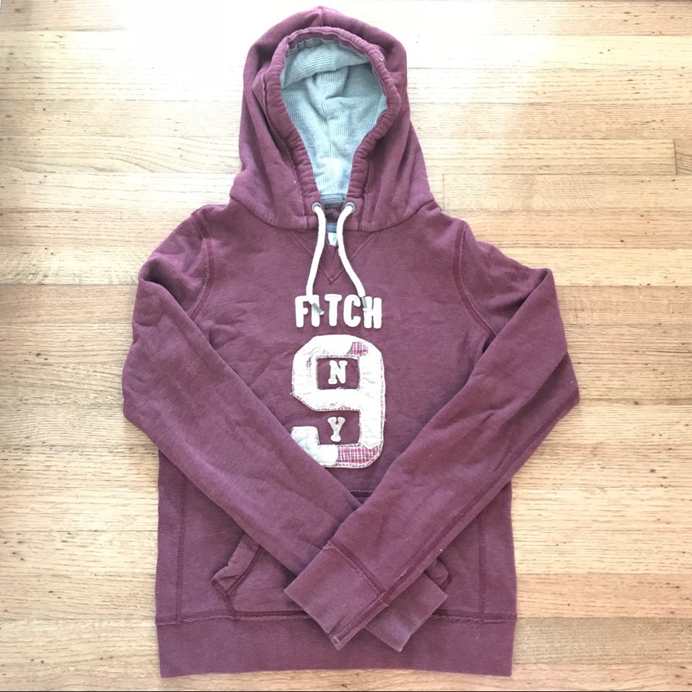 Abercrombie & Fitch maroon hoodie